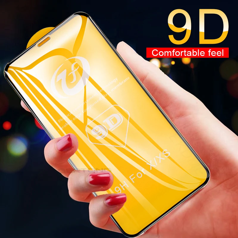  9D Gebogene Volle Abdeckung Gehärtetem Glas Für iPhone XS Max XR X Zehn 10 Screen Protector Neue Ge