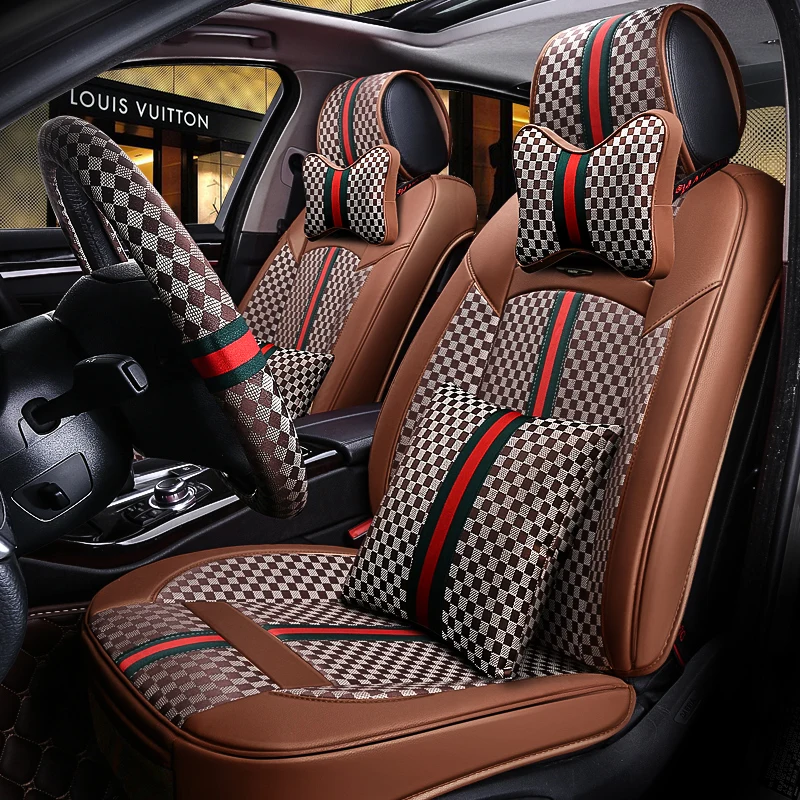 Front+Rear car seat cover for Toyota Prado Hilux Avensis Corolla Fielder  Isis Sienta FJ Cruiser Camry RAV4 Crown SAI MIRAI Camry _ - AliExpress  Mobile