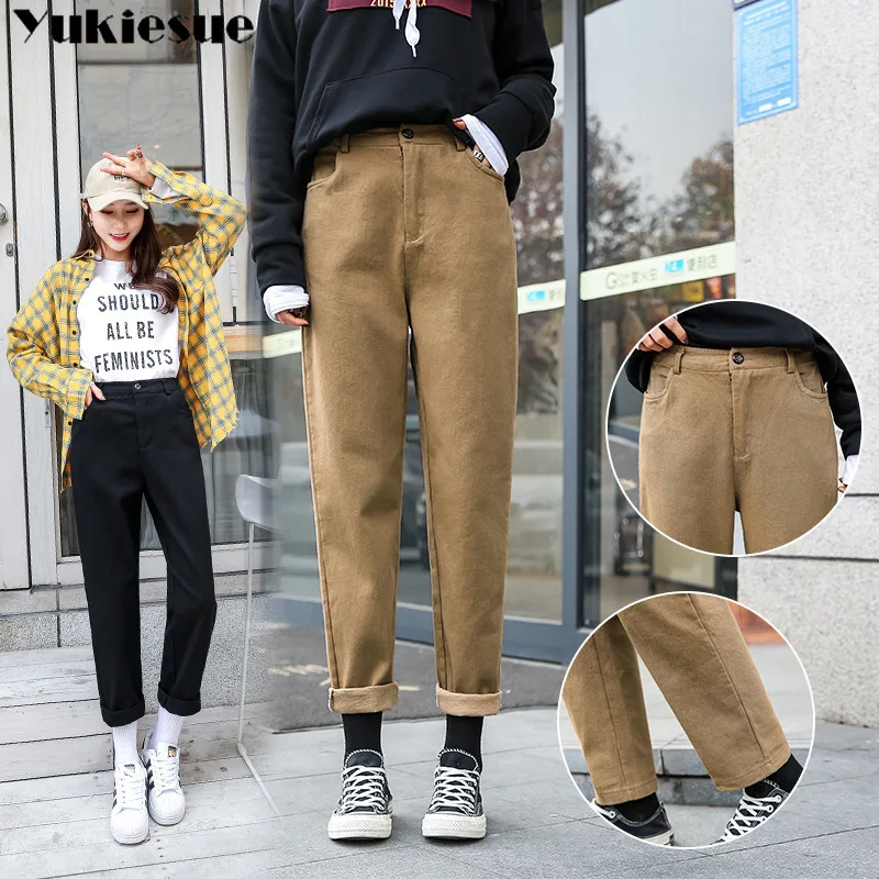 

New Pants Women Fall and Winter Casual Loose Cargo Pants SweatPants Plus Size S-5XL Joggers Overall Pants Pantalon Femme Trouser