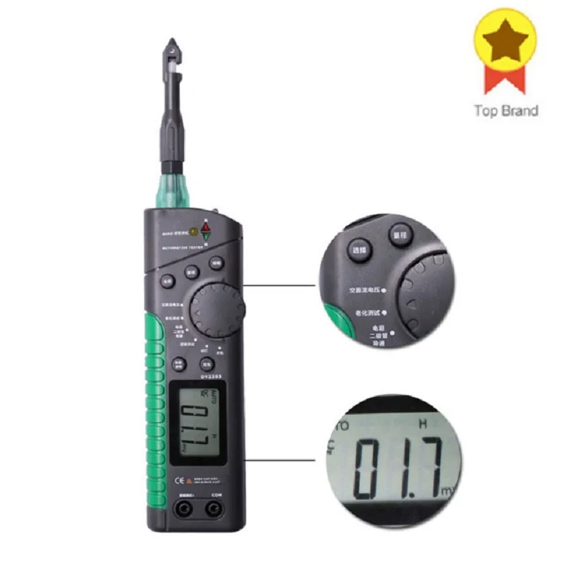 

LCD Digital Multimeter Electric Vehicle Circuit Tester Capacity Tester AC/DC Mini Multimeter probe For Voltmeter Ammeter Ohm