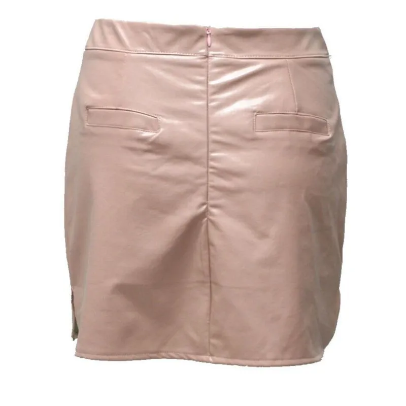 Ahmagen 2017 Fashion Women Faux Pu Leather Skirt High Waist Party Clothing Female Short Autumn Winter Woman Skirts Saias Femininas19