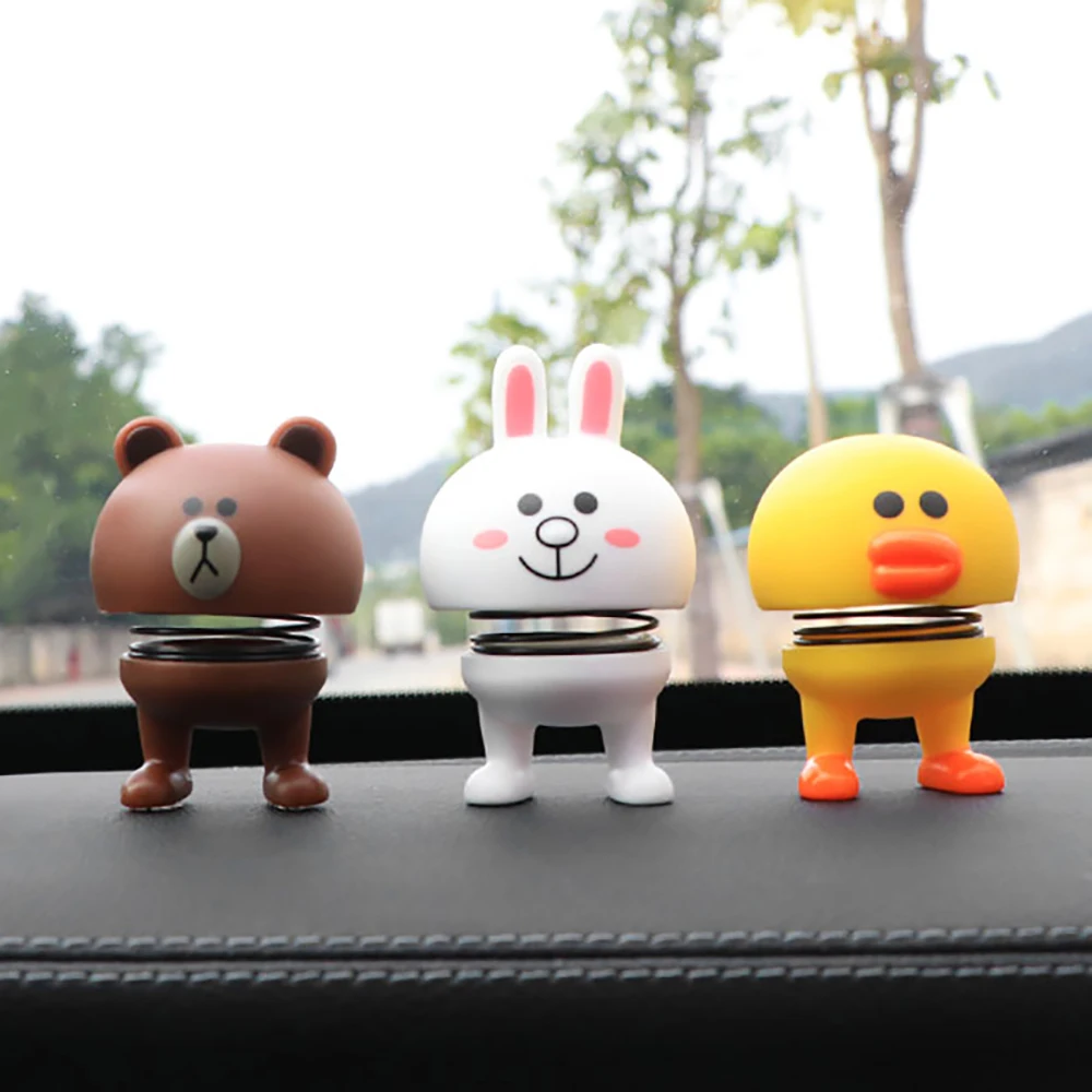 

Cute PVC Shaking Head Nodding Baymax Doll Car Ornaments Automotive Interior Decorations Bobblehead Toys Auto Accessories Gifts