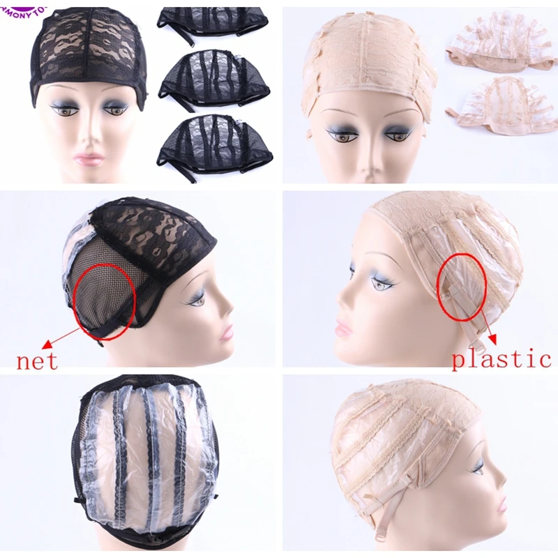 HARMONY 10 Pieces wig cap with adjustable strap for making wigs adjustable wig caps for weave wig women hairnets easy cap