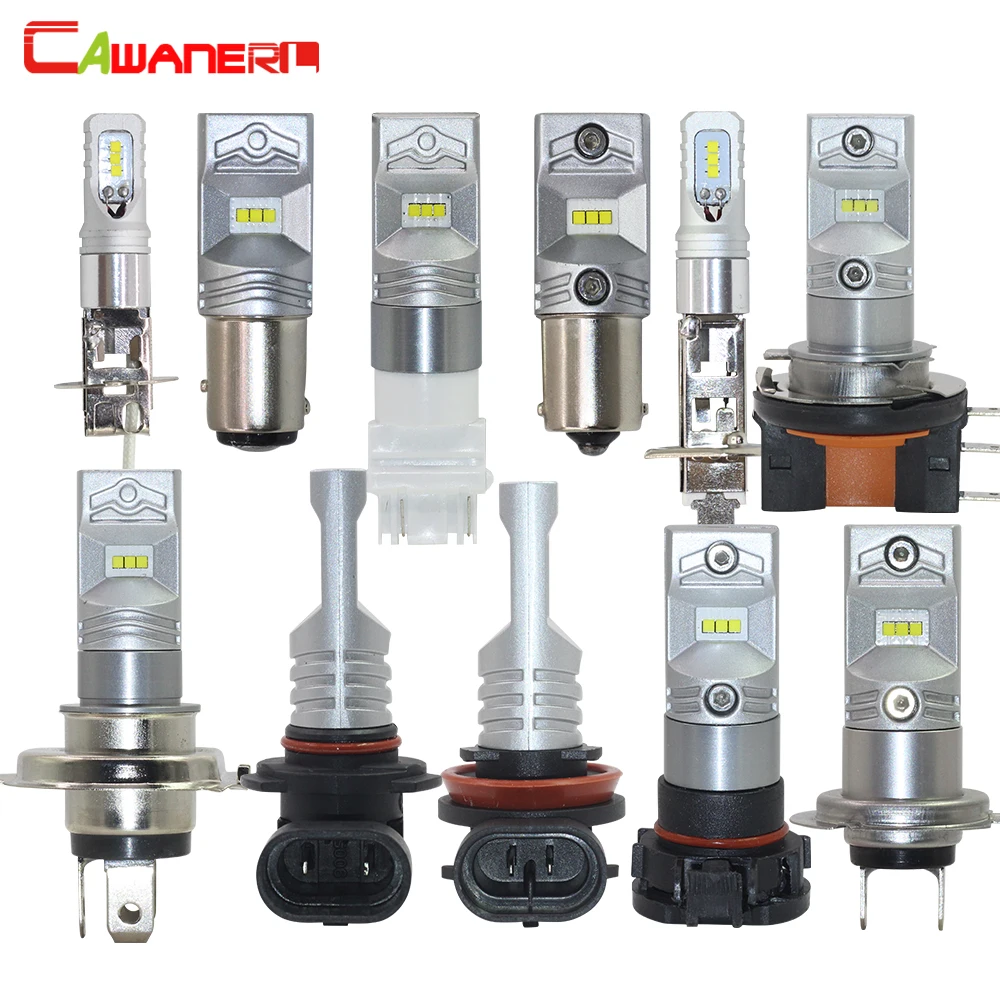 

Cawanerl 80W 3200LM /Set Car LED Fog Light DRL Backup Brake Bulb H1 H4 H7 H8 H11 9005 9006 7443 1156 1157 6000K 12V