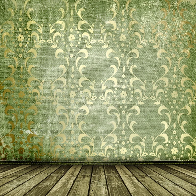 

HUAYI Old gold frames Victorian style on the wall in the room Photo Booth Photography Art Fabric Backdrop D956