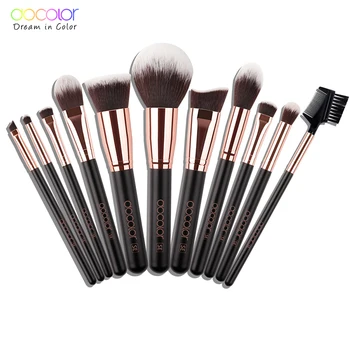 

Docolor 11pcs Brushes for makeup brushes set professional Make Up Brushes Cosmetics brushes Soft Synthetic Hair