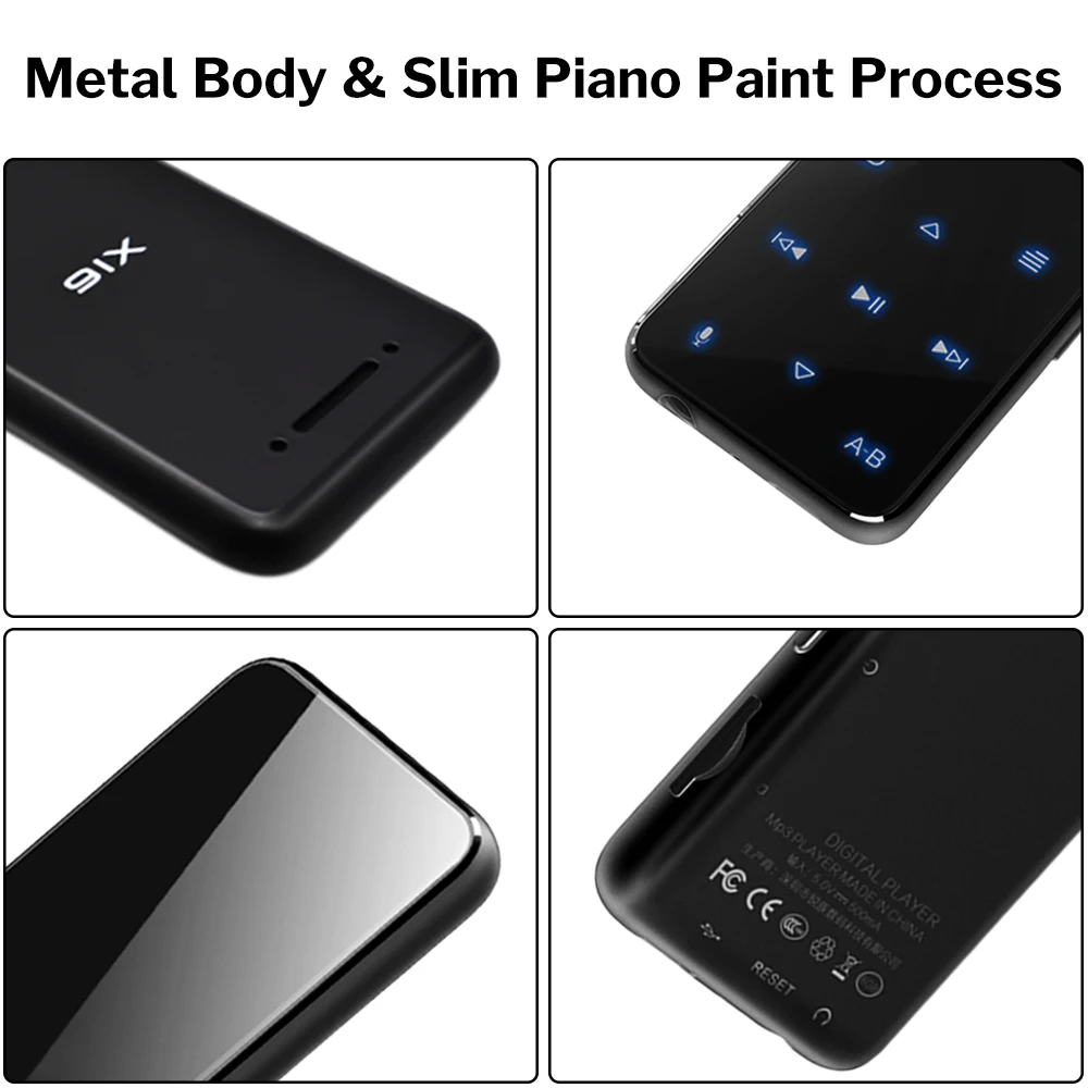 Deelife Спортивный MP3 плеер Bluetooth с динамиком FM радио HiFi MP 3 воспроизведения музыки