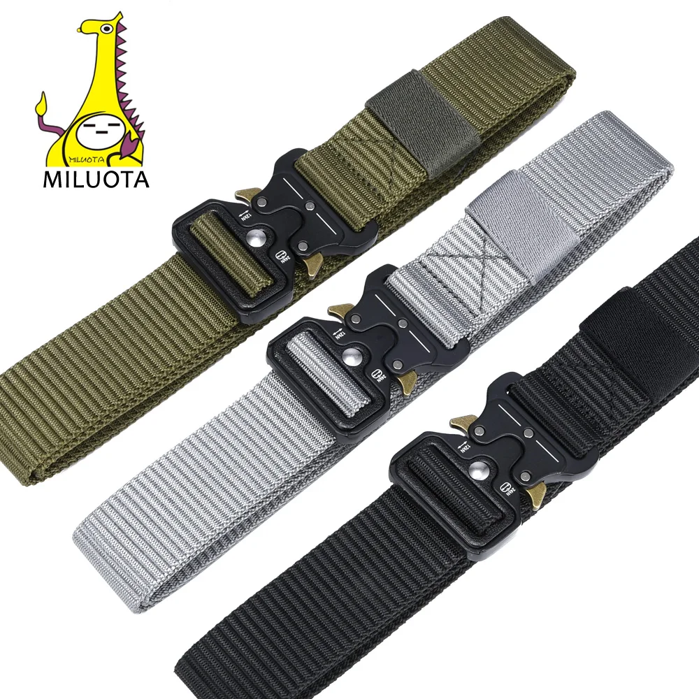  MILUOTA Mens Tactical Belt Military Nylon Belt Outdoor multifunctional Training Belt Combat Belts S