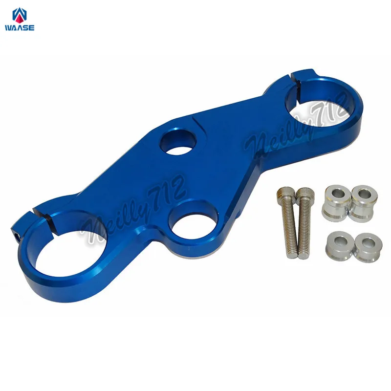 Triple Tree Top Clamp for SUZUKI K1 Blue A