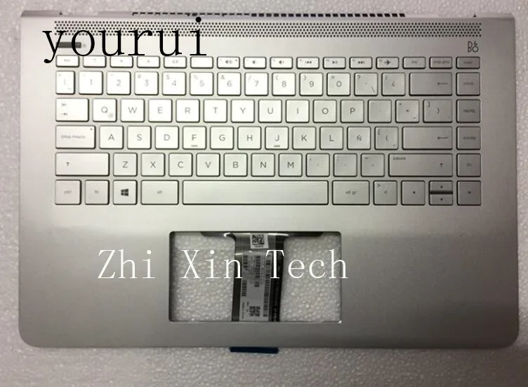 Yourui для HP Envy 13-AD 13-AD017TX Серебряная клавиатура с подставкой верхней крышки корпуса 928505-001 928504-001
