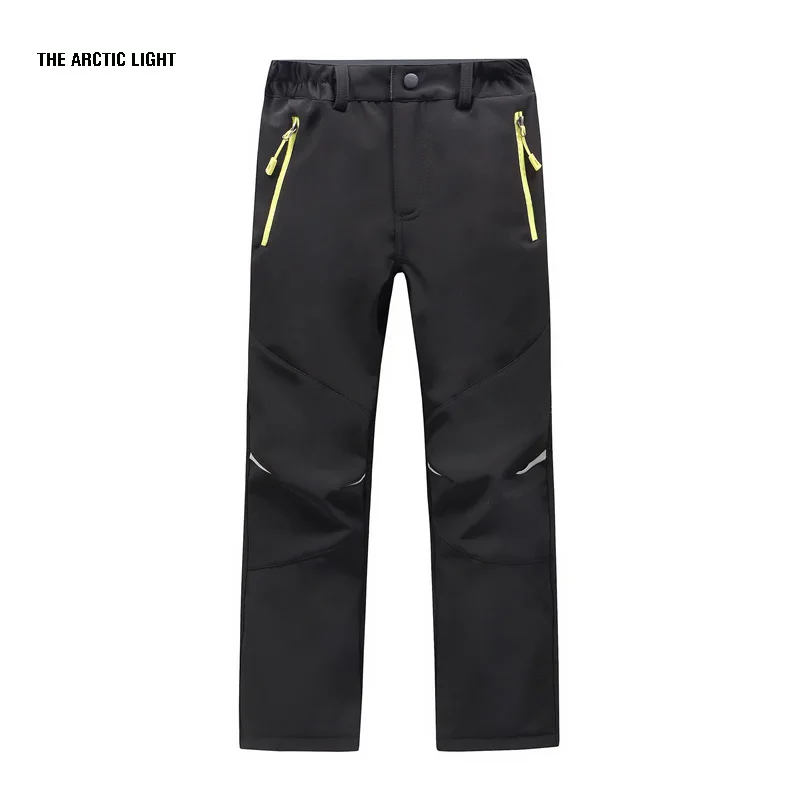 

Ski pants hiking camping boy girl waterproof breathable soft shell thick trousers the latest high quality