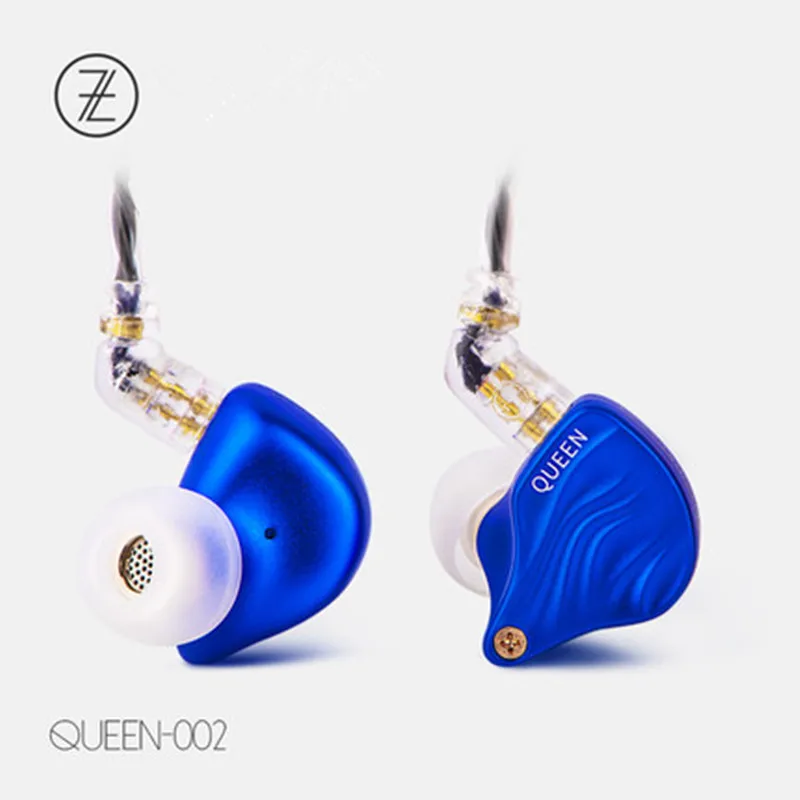 TFZ QUEEN 2-контактный интерфейс Металл HIFI монитор IEM 3,5 мм в ухо Спортивная музыка динамический DJ сценические наушники стерео наушники T2 S2 KING - Цвет: blue