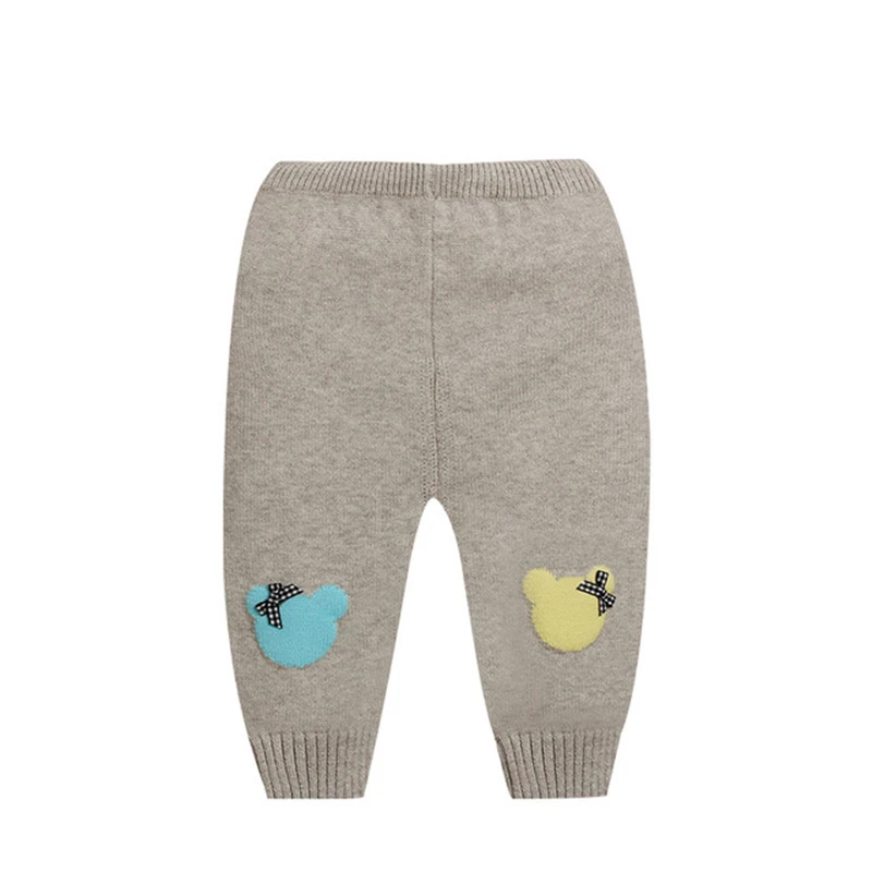 Плотные теплые хлопковые Мягкие штаны для малышей трикотажные брюки с эластичной резинкой на талии повседневные мягкие удобные штаны для мальчиков и девочек AA12202