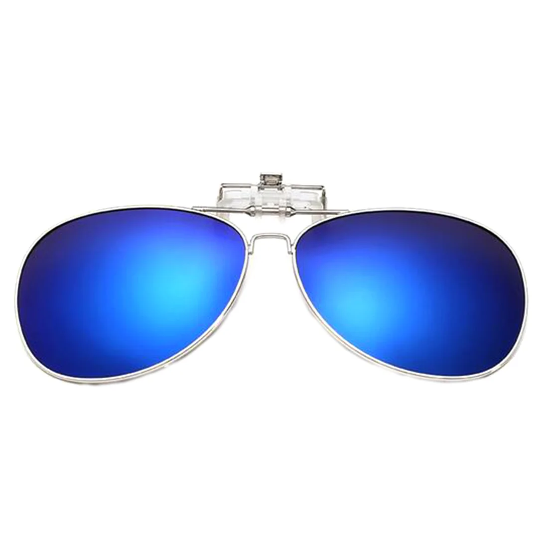 Мужские и женские поляризованные солнцезащитные очки с клипсами для рыбалки, ночного анти-УФ, для вождения, велоспорта, верховой езды, рыбалки, солнцезащитные очки с клипсами - Цвет: Синий