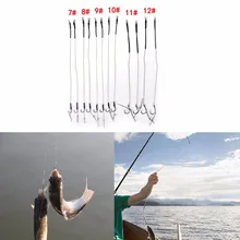 8 шт./4 Pcak крючок для ловли карпа, готовый гребень для волос, крючок для ловли карпа 7#8#9#10#11#12