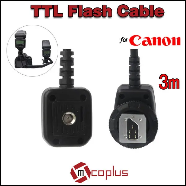 FT 35C Professional 3m E TTL TTL Off Camera Flash Sync Shoe Cord Cable