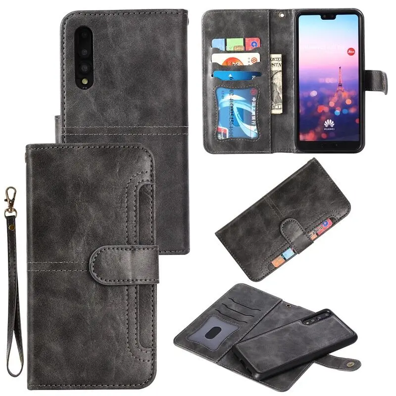Magnetic Leather Case For Huawei P20 Lite Plus Nova 3e 4e P30 Pro Mate 20 Lite Wallet Cover For iPhone/Samsung Phone Cases EEMIA