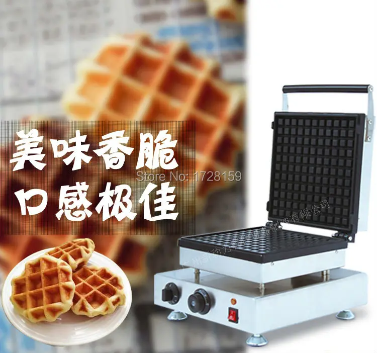 Commercial 110v 220v Electric Non-stick thick Liege Belgian waffle maker machine,Belgium Waffle Maker