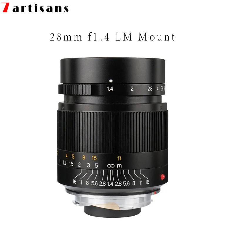 7artisans 28 мм F1.4 Большая диафрагма paraxial M-mount объектив для камер Leica M-M M240 M3 M5 M6 M7 M8 M9 M9P M10