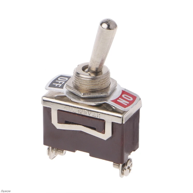 

Heavy Duty SPST 2Pin 2 Terminal 10A AC 250V ON/OFF Rocker Toggle Switch E-TEN1021 Damom