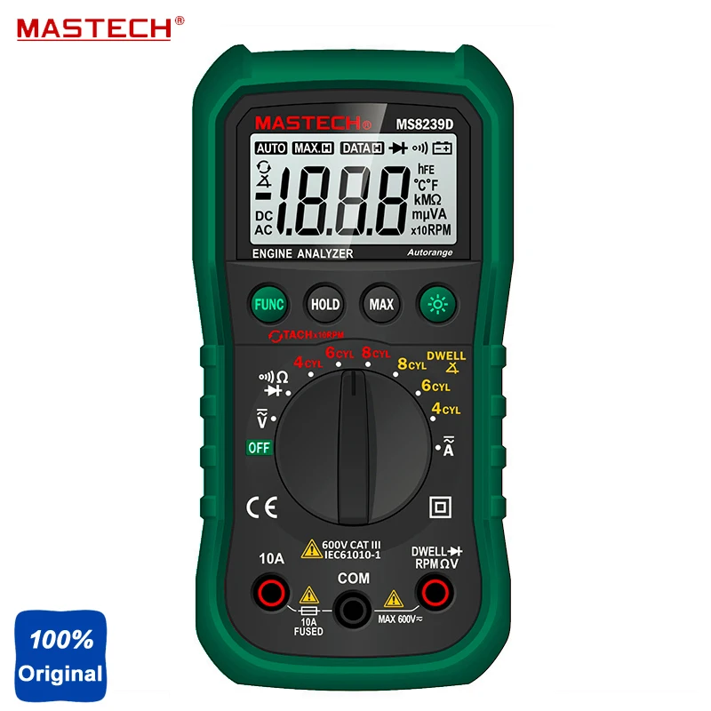 cantidad léxico brandy Mastech ms8239d multímetro medidor de tensión corriente resistencia  continuidad dwell tach tester - AliExpress