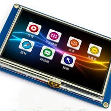 4,3 дюймов usart HMI SPI, TFT, ЖК сенсорный экран модуль с GPU 480(RGB)* 272 16 Мб флэш
