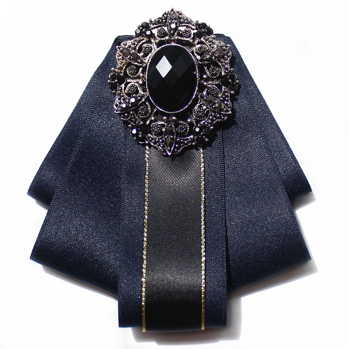 

2019 New Fabric Bow Brooch for Men Wedding Dress Shirt Collar Decoration Accessories Rhinestone Pins And Brooches Badge Broche