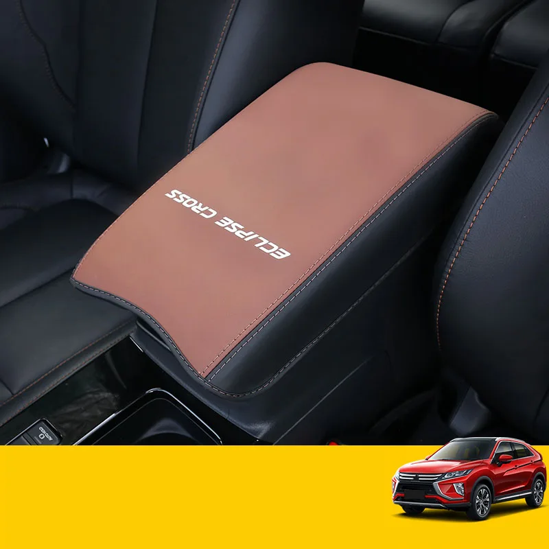 

central container armrest box PU Leather car-styling content box holder car accessories For Mitsubishi ECLIPSE CROSS 2018 2019