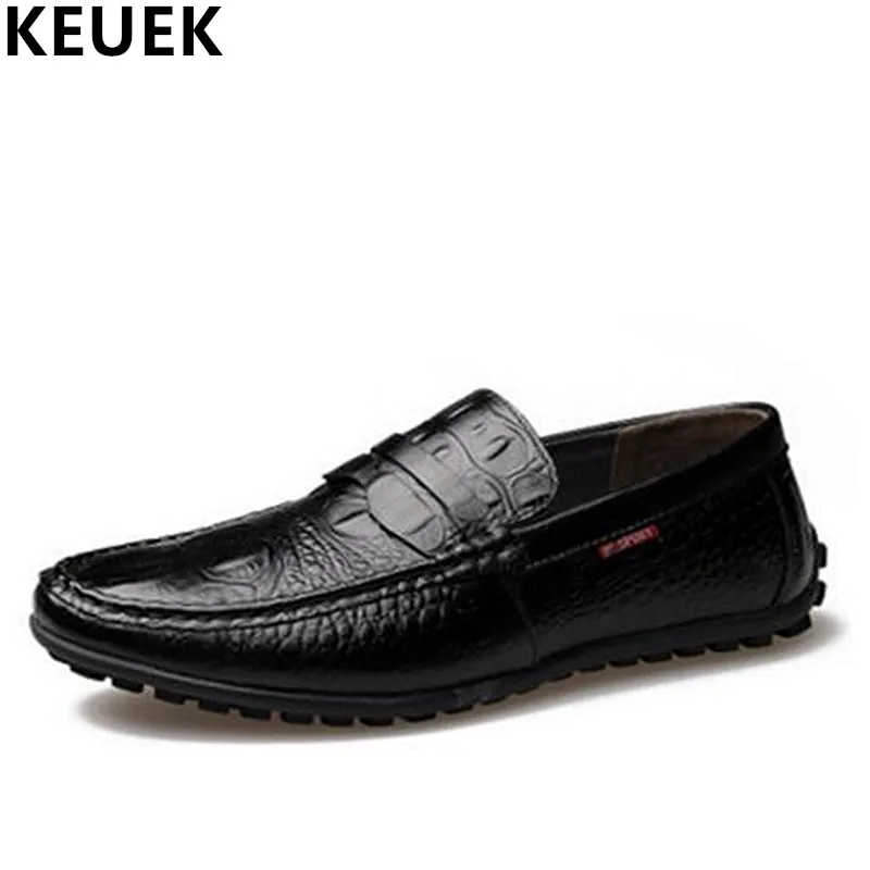 Spring Autumn Men Flats Genuine leather Breathable Loafers Fashion Slip-On Boat shoes British style Male Driving shoes 3A Spring Autumn Men Flats Genuine leather Breathable Loafers Fashion Slip-On Boat shoes British style Male Driving shoes 3A