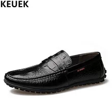 Spring Autumn Men Flats Genuine leather Breathable Loafers Fashion Slip-On Boat shoes British style Male Driving shoes 3A Spring Autumn Men Flats Genuine leather Breathable Loafers Fashion Slip-On Boat shoes British style Male Driving shoes 3A