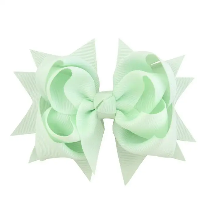 Solid ribbon twisted hairbow5