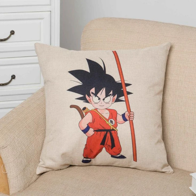 45*45cm Dragon ball wukong linen Pillow Cover Square pillow case home