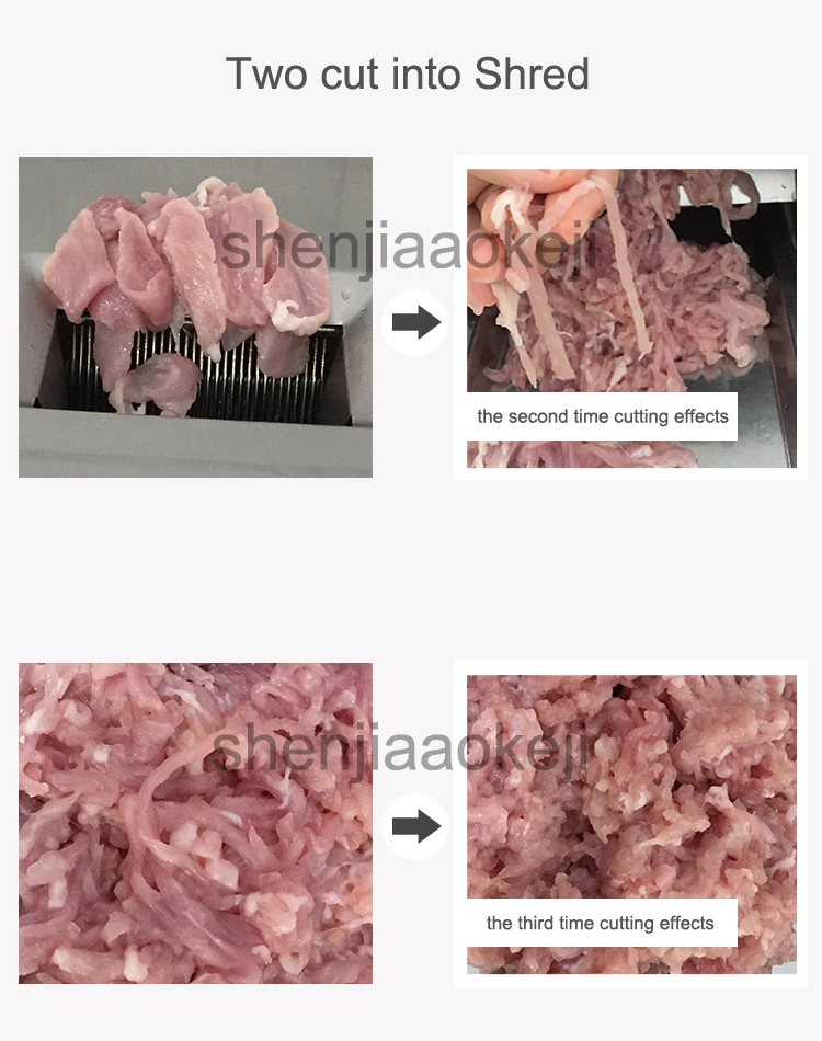 Новый апгрейд Мясорубка Коммерческая режущая лопатка для рыбы режущая машина электрическая ломтик мяса домашняя автоматическая машина