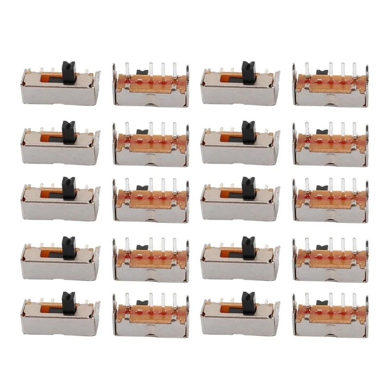

45pcs/lot SK13D07VG4 Mini Slide Switch on-off 3 Position 4Pin 1P3T Micro Toggle Switch Handle High 4MM