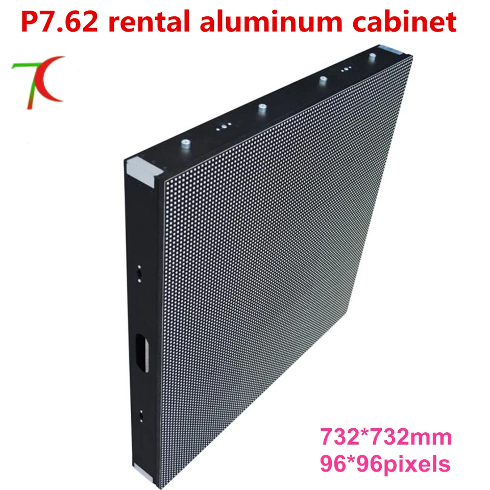

732*732mm 8scan P7.62 hd SMD full color aluminium equipment cabinet led display ,17222dots/m2