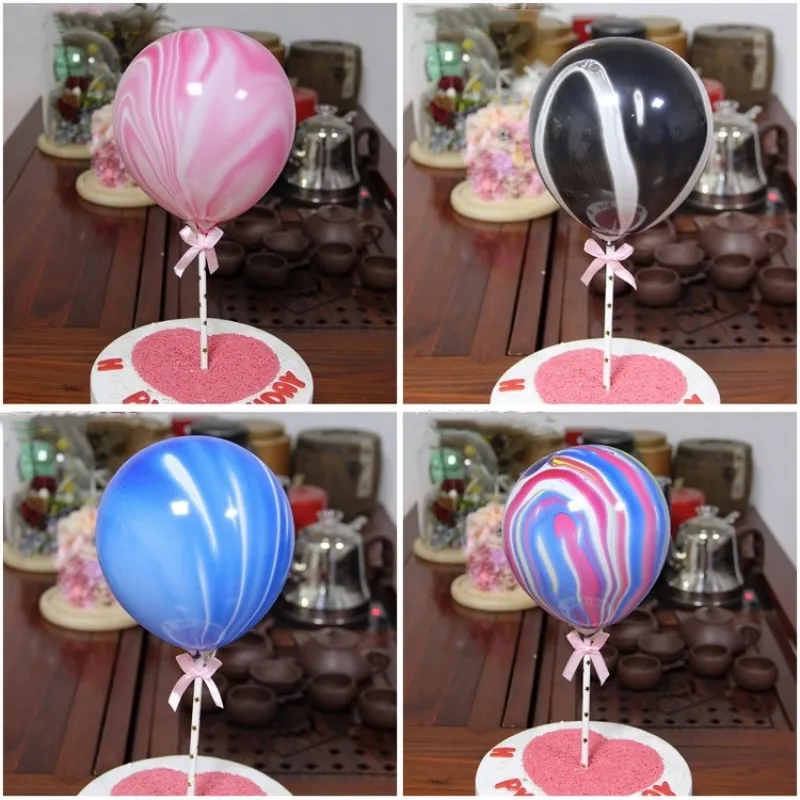 

Dessert Cake Topper Baking Cake Decor Balloon Plug-in for Wedding Unicorn Party Cupcake Toppers Decor Birthday Cake Accessories