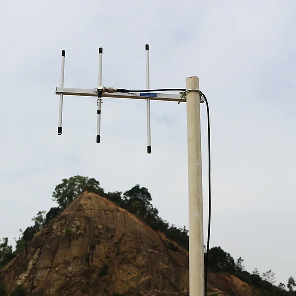 Liga de Alumínio para Rádio em Dois Dbi com Uhf Retevis Ailunce Alto Ganho Uhf Yagi Antena 7 Conector Fêmea Sentidos Walkie Talkie Ay01 12 antena 7 dbi com uhf conector fêmea