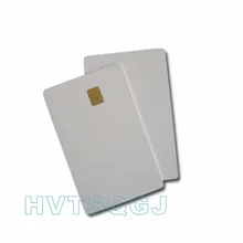 100 шт. белая ПВХ карта с 4442 Чип контактная IC карта, контактная 4442 карта, 4442 Смарт-карта