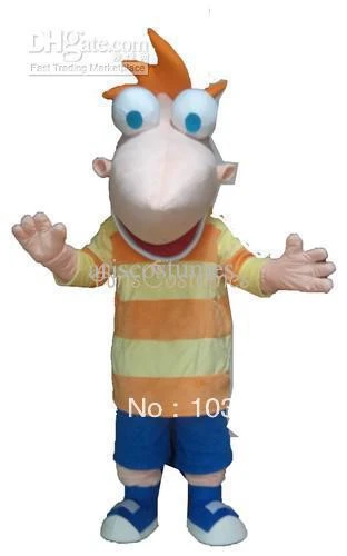 Phineas And Ferb Mascot Outfits, Cartoon Character Costumes - Cosplay  Costumes - AliExpress