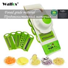 WALFOS Mandoline Peeler Grater Vegetables Cutter tools with 5 Blade Carrot Grater Onion Vegetable Slicer Kitchen Accessories