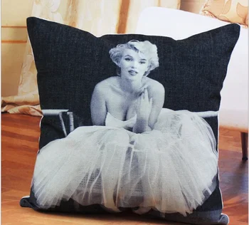 

#1092 Creative Hepburn classic stars of Marilyn Monroe cushion pillow home sofa bed Dec creative no filling