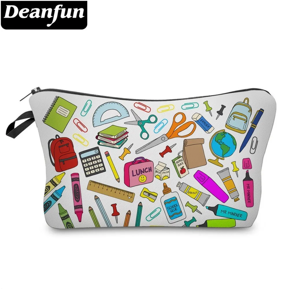 Deanfun Women Cosmetic Bags 3D Printing Stationery Pattern for Travel