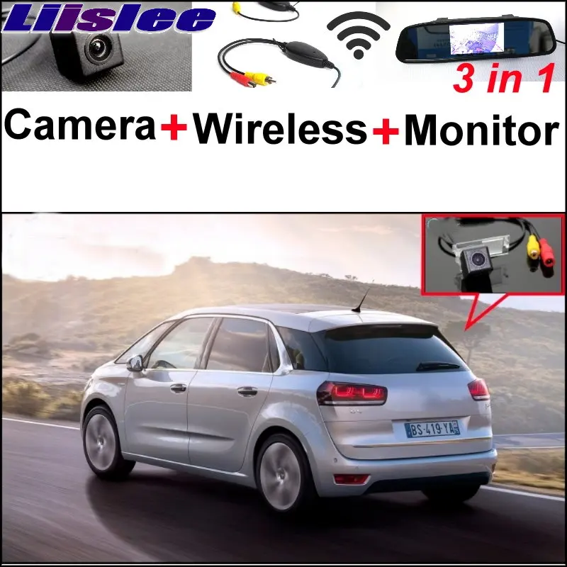 Liislee 3 in1 Special Camera + Wireless Receiver + Mirror Monitor EASY DIY Back Up Parking System For Citroen C2 C4 C5 2010~2015