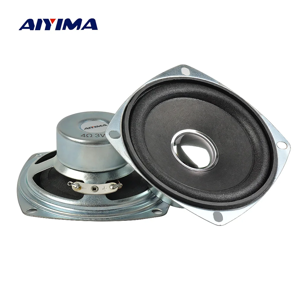 AIYIMA 2 шт. 3 дюйма Портативная колонка полноразмерная 4 Ом Вт DIY для домашнего