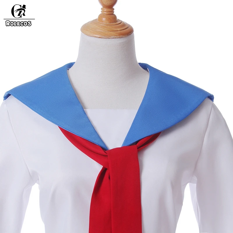 ROLECOS Pop Team Epic Cosplay Costumes for Women - Popuko & Pipimi School Uniform Girl Uniform image 4