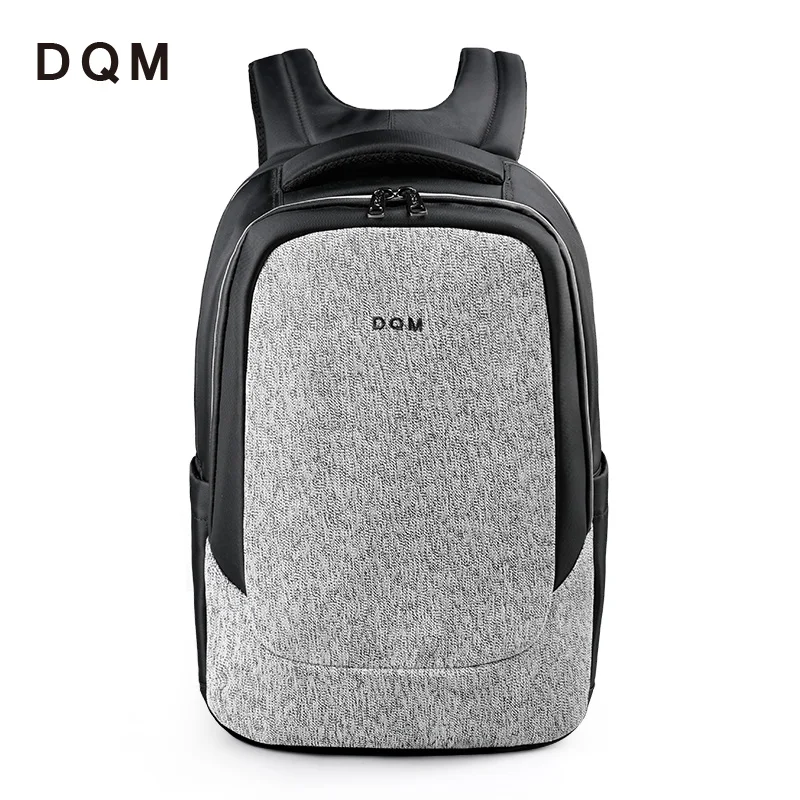 DQM, отличное качество, устойчивая к порезам сумка, 15,6 нейлон, мужской рюкзак для путешествий, ноутбука, Противоугонный рюкзак, водонепроницаемая сумка, mochila - Цвет: Black