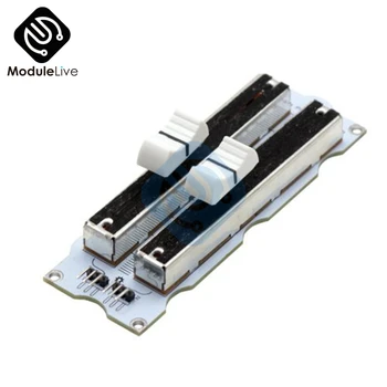 

10K Electronic Building Block Double Row Sliding Linear Potentiometer Module For Arduino Mixer Linear Sliding Resistance