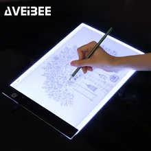 LED lighted Drawing Board A4 light Pad Drawing Tablet Tracing Pad Sketch Book Blank Canvas for Painting Watercolor Acrylic Paint