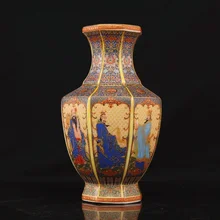 Эмаль в йончжэн год династии Цин Золотой восемь бесзащитных пересекающих море антикварный фарфор и антикварный фарфор