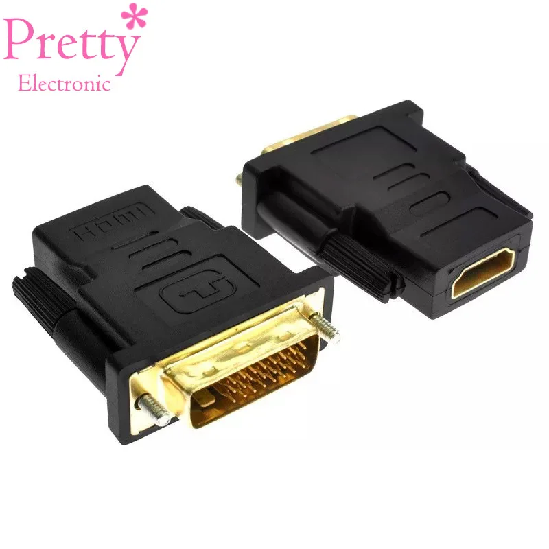 

Pretty Electronic HDMI to DVI 24+1 Adapter Female to Male 1080P HDTV Connector for Multimedia Mnitor PC PS3 Projector TV Box